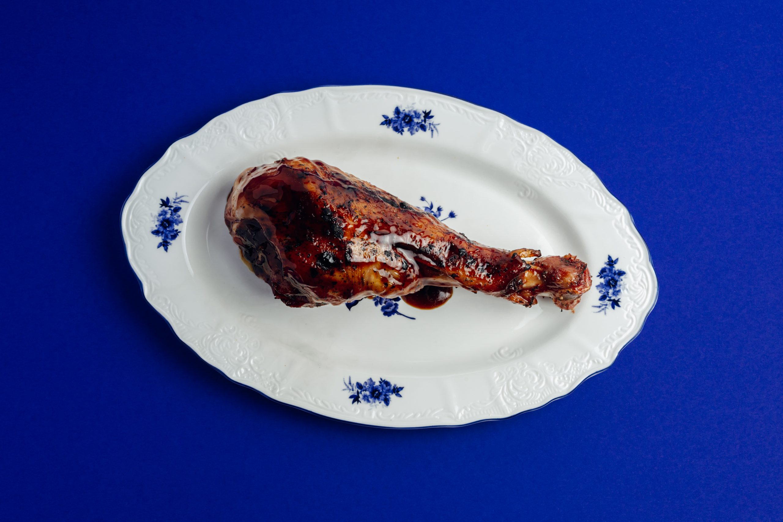 Голень индейки в маринаде с цитрусовым глейзом