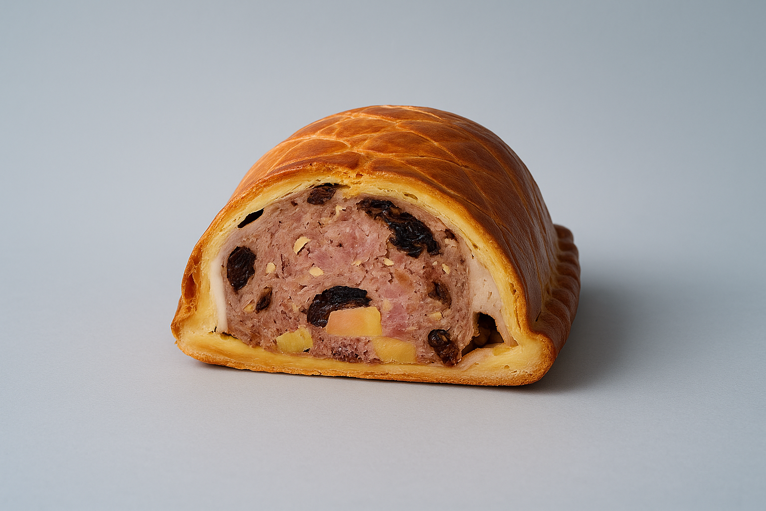 Pâté en croûte Фуа-гра с перечным муссом 1/2